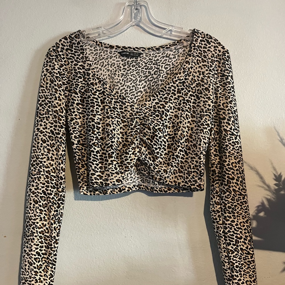SHEIN cheetah print long sleeve